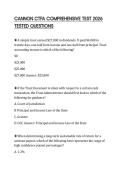 CANNON CTFA COMPREHENSIVE TEST 2026 TESTED QUESTIONS