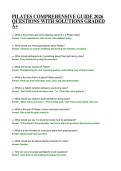 PILATES COMPREHENSIVE GUIDE 2026 QUESTIONS WITH SOLUTIONS GRADED A&plus;