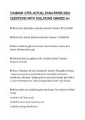 CANNON CTFA ACTUAL EXAM PAPER 2026 QUESTIONS WITH SOLUTIONS GRADED A&plus;