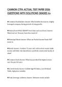 CANNON CTFA ACTUAL TEST PAPER 2026 QUESTIONS WITH SOLUTIONS GRADED A&plus;