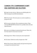 CANNON CTFA COMPREHENSIVE SCRIPT 2026 QUESTIONS AND SOLUTIONS