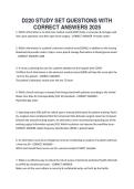 D220 STUDY SET QUESTIONS WITH CORRECT ANSWERS 2025&period;