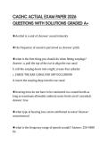 CAOHC ACTUAL EXAM PAPER 2026 QUESTIONS WITH SOLUTIONS GRADED A&plus;