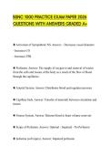 BSNC 1000 PRACTICE EXAM PAPER 2026 QUESTIONS WITH ANSWERS GRADED A&plus;