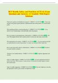 DCF Health&comma; Safety&comma; and Nutrition ACTUAL Exam  Questions and Answers &vert; A&plus; Graded &vert; With Expert  Solutions 