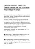 CAPR 70-1 POWERED FLIGHT 2026 CERTIFICATION SCRIPT FULL QUESTIONS AND CORRECT ANSWERS