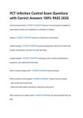 PCT Infection Control Exam Questions  with Correct Answers 100&percnt; PASS 2026 