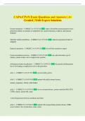 CAPA&sol;CPAN Exam Questions and Answers &vert; A&plus;  Graded &vert; With Expert Solutions