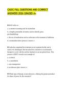 CADC FULL QUESTIONS AND CORRECT ANSWERS 2026 GRADED A&plus;