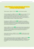 CAPA Certification review Exam Questions and Answers &vert;  A&plus; Graded &vert; With Expert Solutions