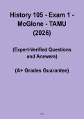 History 105 Exam 1 McGlone TAMU Study Guide PDF &ndash; Texas A&M HIST 105 Test Prep & Review