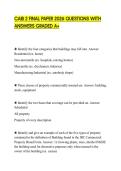 CAIB 2 FINAL PAPER 2026 QUESTIONS WITH ANSWERS GRADED A&plus;
