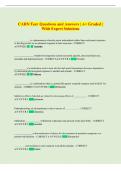 CARN Test Questions and Answers &vert; A&plus; Graded &vert;  With Expert Solutions
