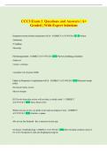 CCC3 Exam 2 Questions and Answers &vert; A&plus;  Graded &vert; With Expert Solutions 