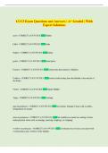 CCC3 Exam Questions and Answers &vert; A&plus; Graded &vert; With  Expert Solutions