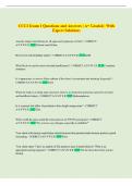 CCC3 Exam 1 Questions and Answers &vert; A&plus; Graded &vert; With  Expert Solutions