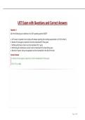 UST Exam with Questions and Correct Answers