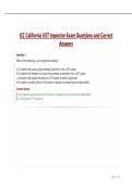 ICC California UST Inspector Exam Questions and Correct Answers&period;