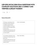 LDR-201S &lpar;NCOA&rpar; 2026 EXAM QUESTIONS WITH COMPLETE SOLUTIONS &lpar;100 &percnt; CORRECT AND VERIFIED&rpar; ALREADY PASSED&excl;&excl;