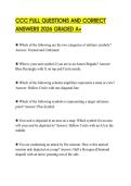 CCC FULL QUESTIONS AND CORRECT ANSWERS 2026 GRADED A&plus;