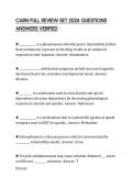 CARN FULL REVIEW SET 2026 QUESTIONS ANSWERS VERIFIED