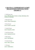 CARS FINAL COMPREHENSIVE SCRIPT 2026 QUESTIONS WITH SOLUTIONS GRADED A&plus;