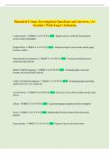 Financial Crimes Investigation Questions and Answers &vert; A&plus;  Graded &vert; With Expert Solutions 