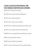 CASAC EXAM 2026 PROFESSIONAL PREP PACK BUNDLED QUESTIONS AND ANSWERS