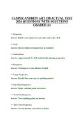 CASPER ANDREW ART 188 ACTUAL TEST 2026 QUESTIONS WITH SOLUTIONS GRADED A&plus;