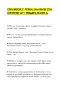 CDFM MODULE 1 ACTUAL EXAM PAPER 2026 QUESTIONS WITH ANSWERS GRADED A&plus;