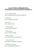 CATC STUDY GUIDE 2026 FULL QUESTIONS AND SOLUTIONS GRADED A&plus;