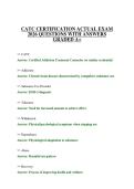 CATC CERTIFICATION ACTUAL EXAM 2026 QUESTIONS WITH ANSWERS GRADED A&plus;