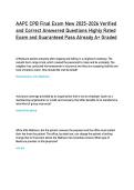 AAPC CPB Final Exam New 2025-2026 Verified  and Correct Answered Questions Highly Rated  Exam and Guaranteed Pass Already A&plus; Graded 
