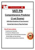 VATI PN Comprehensive Predictor 3 Sets 2025 &ndash; NGN-Style Questions & Case Scenarios