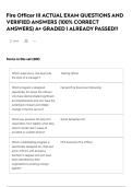 Fire Officer III ACTUAL EXAM QUESTIONS AND VERIFIED ANSWERS &lpar;100&percnt; CORRECT ANSWERS&rpar; A&plus; GRADED &vert; ALREADY PASSED&excl;&excl;