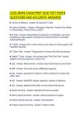 CCDS IBHRE EXAM PREP 2026 TEST PAPER QUESTIONS AND ACCURATE ANSWERS