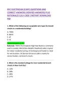 NYC Electrician &lpar;CUNY&rpar; Exam Questions and Correct Answers