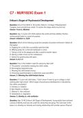 C7 - NUR1023C Exam 1 Questions and Answers &vert; 2026 Update &vert; 100&percnt; Correct&period;