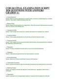 COB 241 FINAL EXAMINATION SCRIPT 2026 QUESTIONS WITH ANSWERS GRADED A&plus;