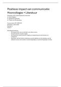 Samenvatting Positieve Impact van Communicatie &ndash; Hoorcolleges &plus; Literatuur &lpar;Radboud Universiteit&rpar;