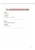 TPI L-1 EXAM QUESTIONS AND CORRECT ANSWERS