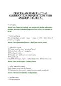 PKSC EXAMS BUNDLE ACTUAL CERTIFICATION 2026 QUESTIONS WITH ANSWERS GRADED A&plus;