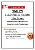 VATI PN Comprehensive Predictor 3-Set Exams 2025&ndash;2026 &vert; NGN Questions & Answers