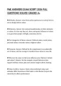 PME ANSWERS EXAM SCRIPT 2026 FULL QUESTIONS SOLVED GRADED A&plus;