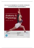 Test bank for Fundamentals of Anatomy & Physiology &lpar;12th Edition&rpar;  with test questions and answers graded A&plus;