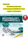 Test Bank for Microbiology Fundamentals&colon; A Clinical Approach 3rd Edition Cowan 2026 &vert; All Chapters 1-22 &lpar;NGN-Aligned&rpar;