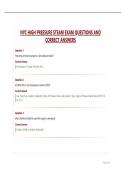 NYC HIGH PRESSURE STEAM EXAM QUESTIONS AND CORRECT ANSWERS