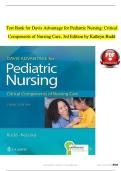 Test Bank for Davis Advantage for Pediatric Nursing&colon; Critical Components of Nursing Care&comma; 3rd Edition &vert; 2026 Updated Exam Questions