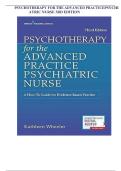 Test Bank for Psychotherapy for the Advanced Practice Psychiatric Nurse 3rd Edition Wheeler 2026 &vert; All Chapters 1-24 Complete &lpar;A&plus;&rpar;