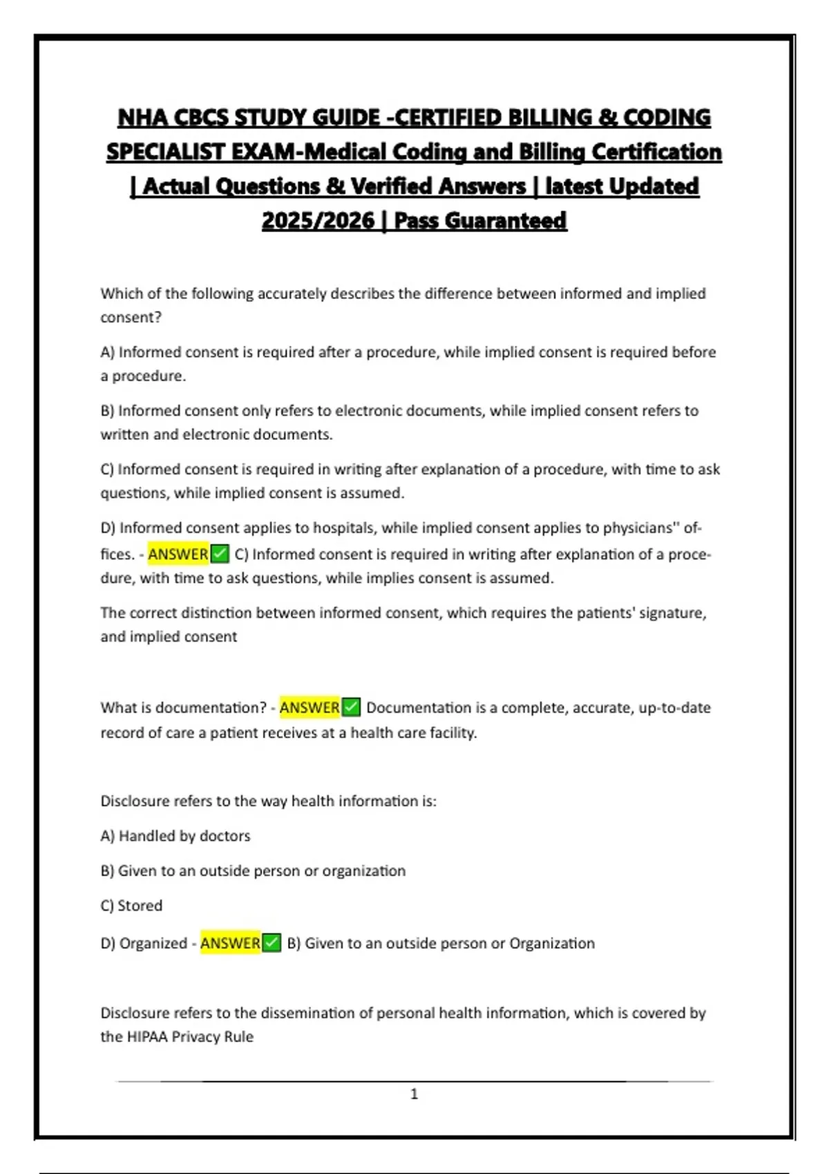 Medical Coding & Billing Certification Exam Bundle - CPC, CCA, CBCS ...
